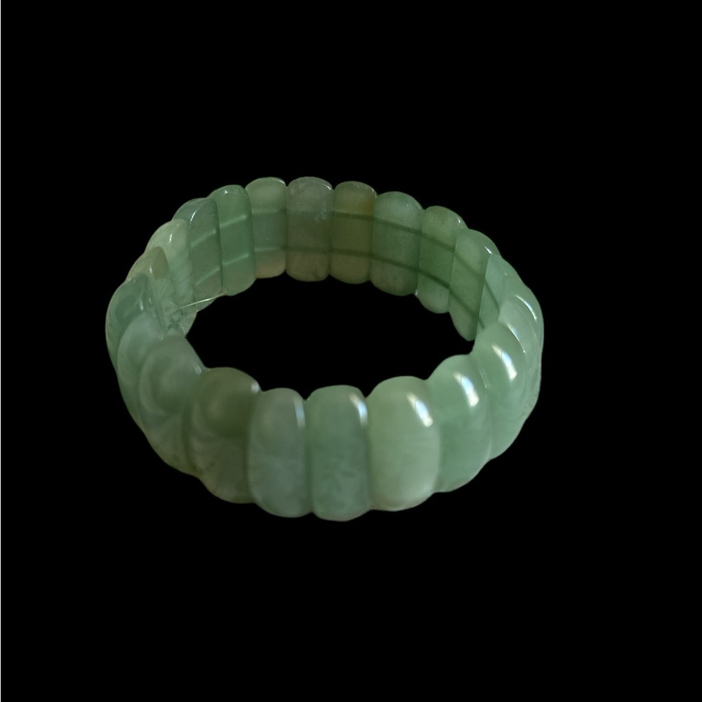 Jade natural stretchy bracelet